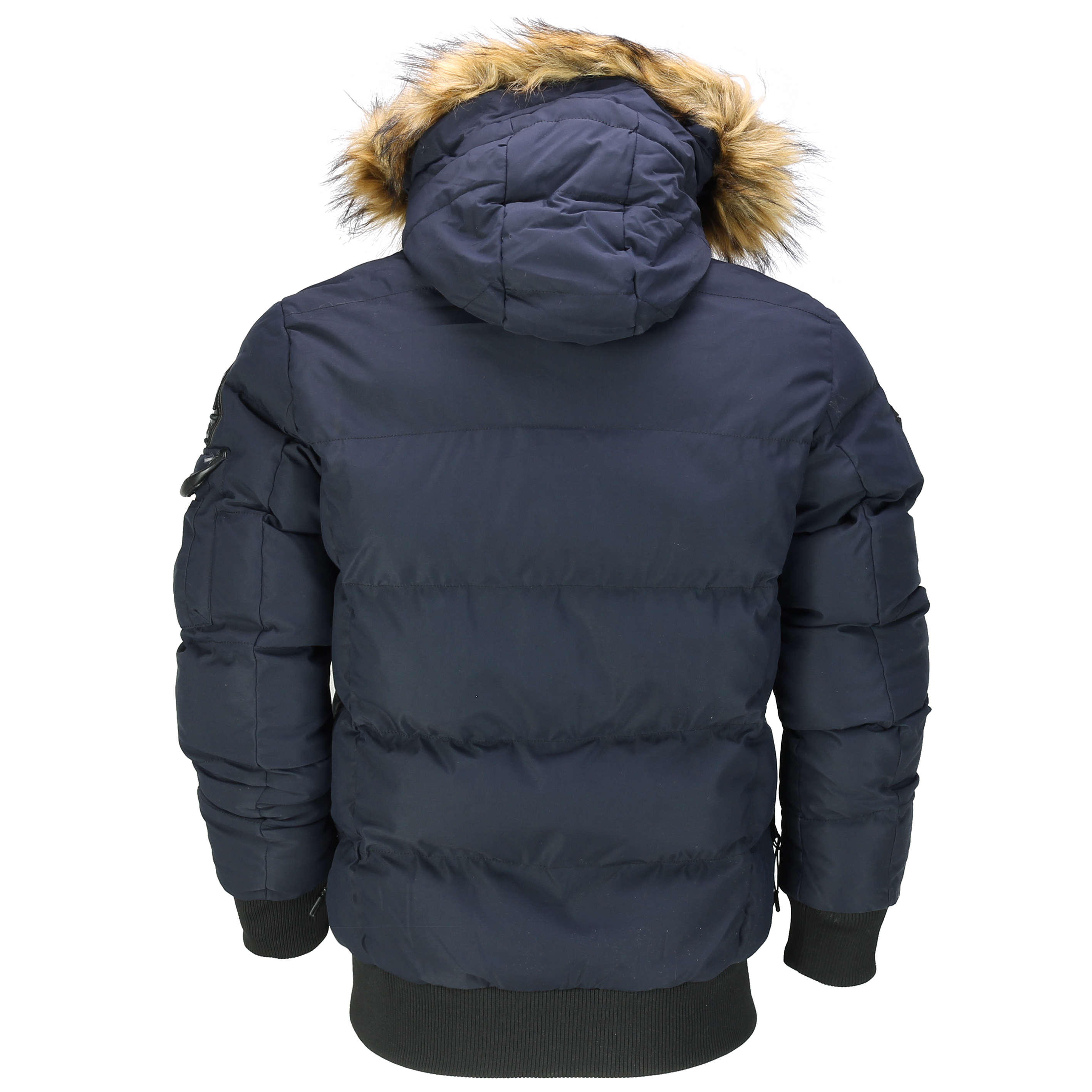 bomber jacket coat with fur hood